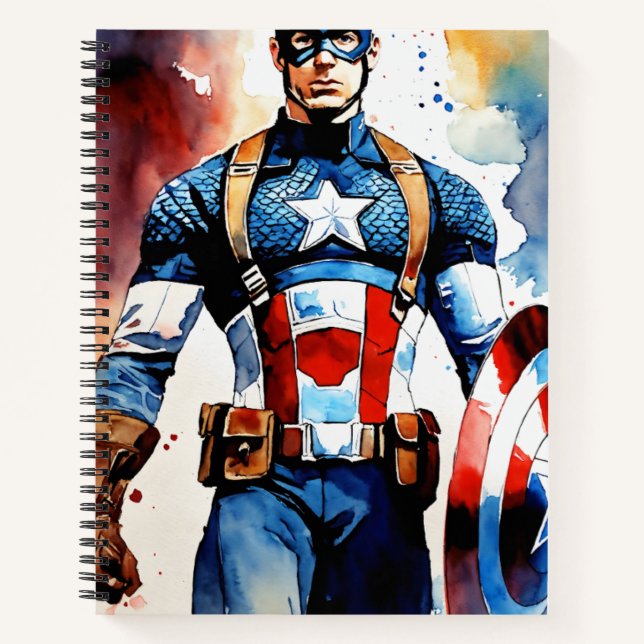 "Captain's Log: Heroic Thoughts" Notebook (Front)