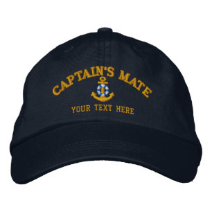 Captain's Mate Easily Personalized Embroidered Hat