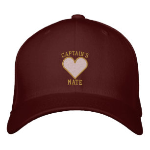 CAPTAIN'S MATE Heart design Embroidered Hat