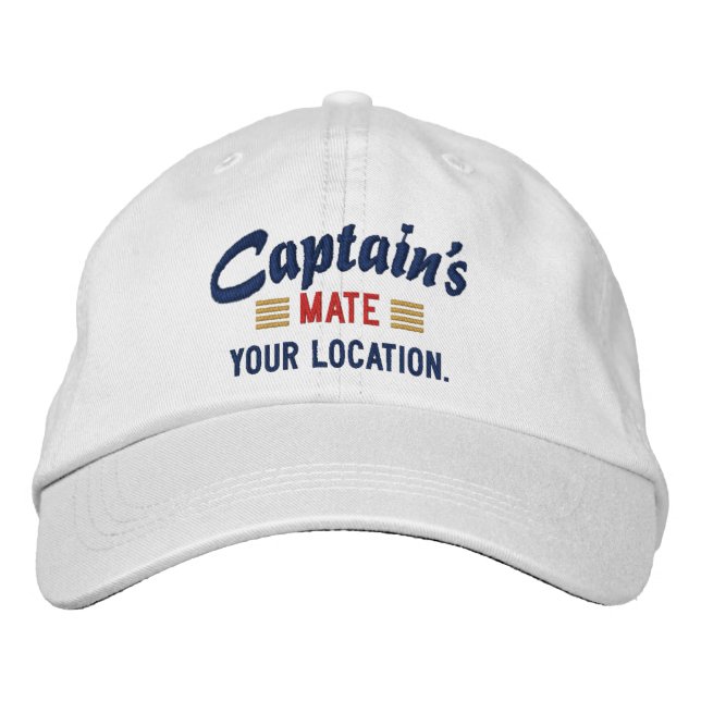 Captain's MATE Personalize it! Embroidered cap (Front)