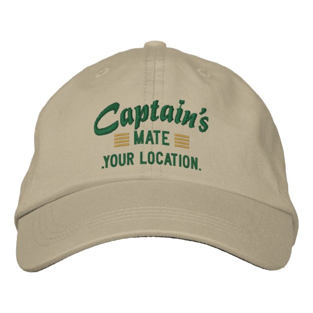 Captain's MATE Personalize it! Embroidered cap (Front)