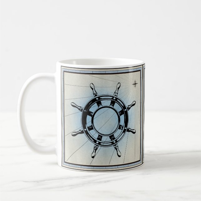 Captain's Wheel Coffee Mug (Left)