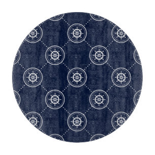 Captain'S Wheel Pattern Cutting Board