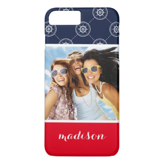 Captain'S Wheel Pattern | Your Photo & Name Case-Mate iPhone Case