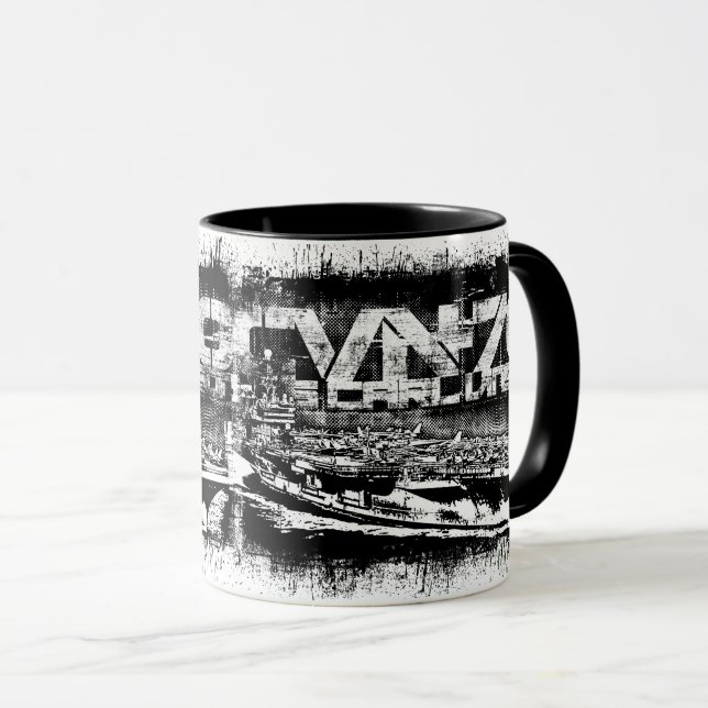 Capteur d'aéronef Carl Vinson Combo Mug (Devant droit)