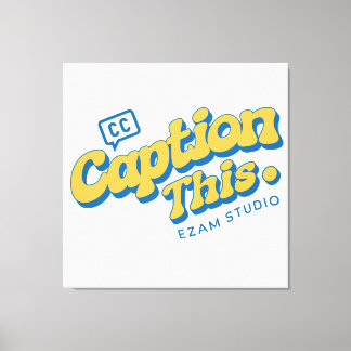 caption minimal design canvas print