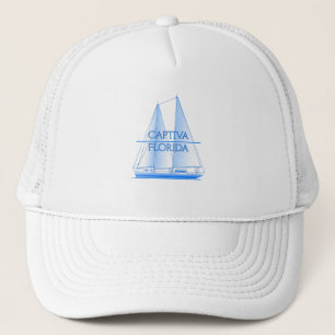 Captiva Coastal Nautical Sailing Sailor Trucker Hat