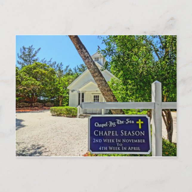 Captiva Florida Chapel By Sea Carte Postale (Devant)