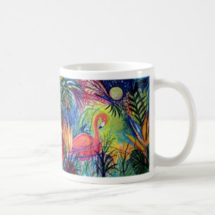 Captiva Island Flamingo Midnight Coffee Mug