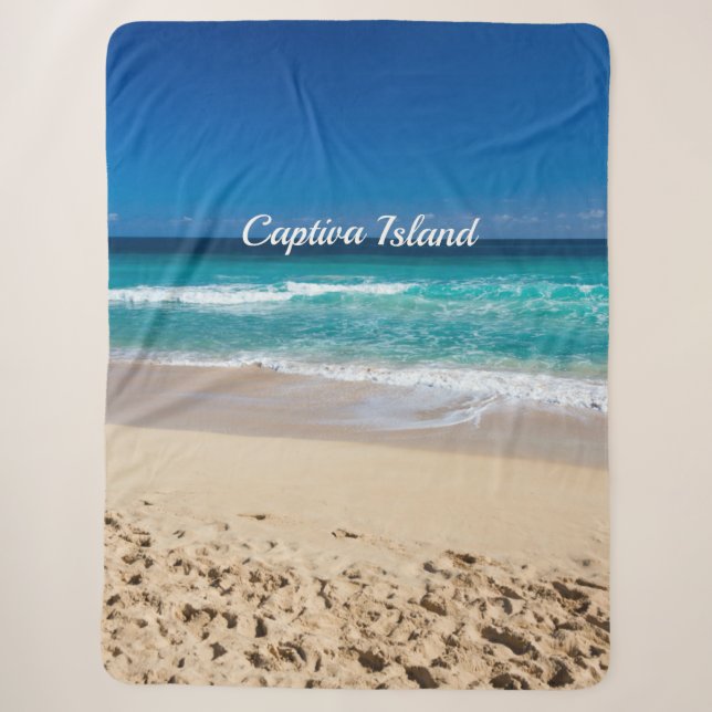 Captiva Island, Florida Sherpa Blanket (Front)