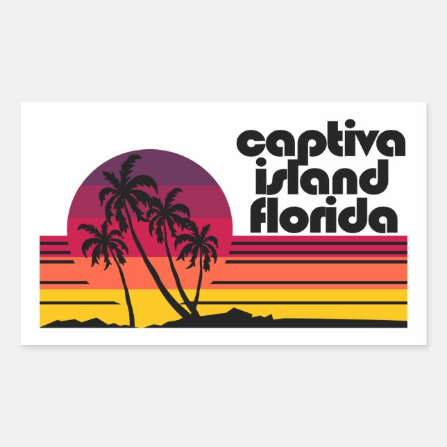 Captiva Island Florida Sticker (Front)