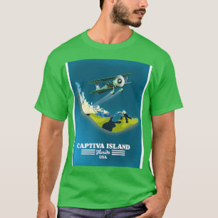 Captiva Island Florida USA map T-Shirt