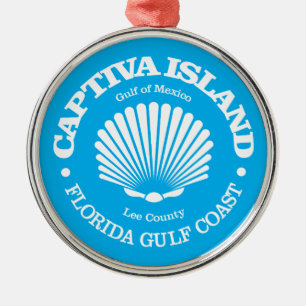 Captiva Island (seashell) Metal Ornament
