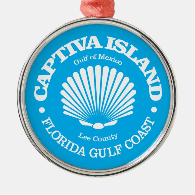 Captiva Island (seashell) Metal Ornament (Front)