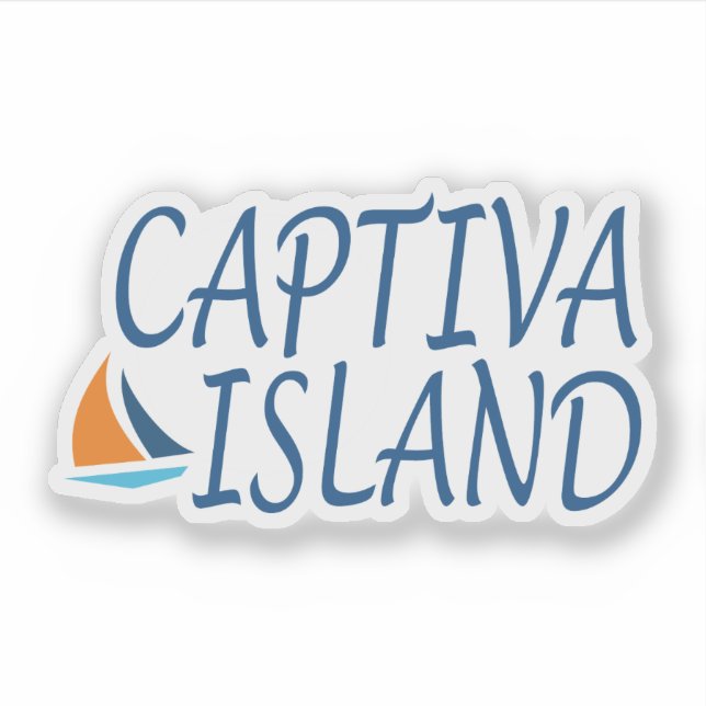 Captiva Island with sailboat motif (Front)