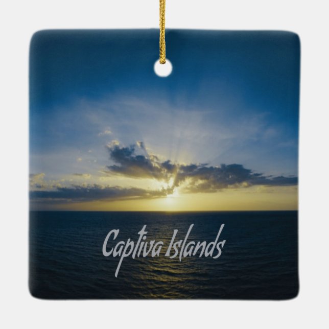 Captiva Islands Florida Ceramic Ornament (Back)