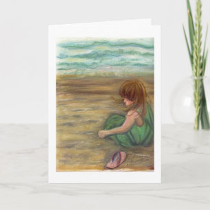Captiva Princes Pastel drawing thank you Card