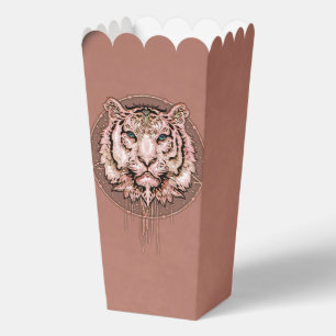 Captivating and artistic depiction of a tiger favor box