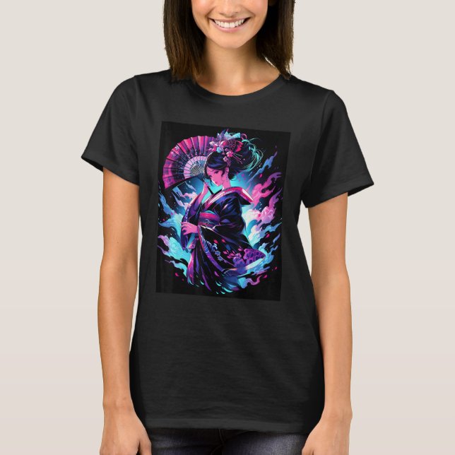 Captivating Geisha Essence of Grace Graphic T-Shirt (Front)