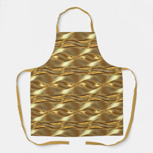 Captivating gold pattern apron