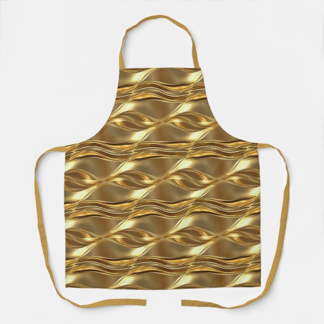 Captivating gold pattern apron (Front)