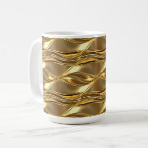 Captivating gold pattern coffee mug
