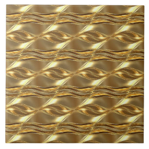 Captivating gold pattern tile