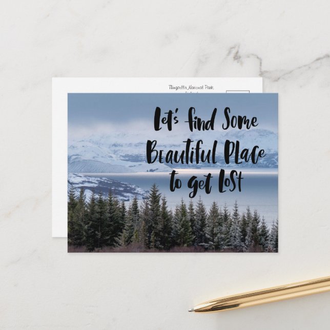 Captivating Icelandic Beauty Postcard (Front/Back In Situ)