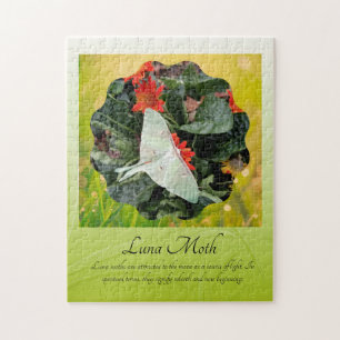 Captivating Luna Moth Jigsaw Puzzle