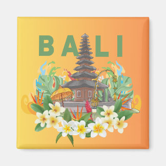 "Captivating Memories: Handcrafted Bali Magnets" Magnet