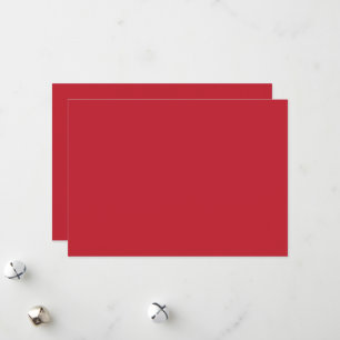Captivating Red Background White Border Design Holiday Card
