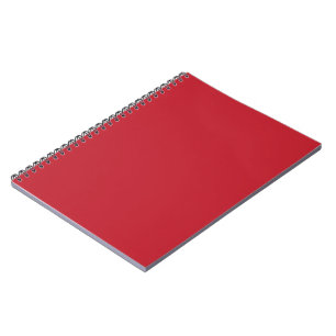 Captivating Red Background White Border Design Notebook