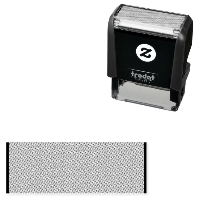 Captivating Red Background White Border Design Self-inking Stamp (In Situ)