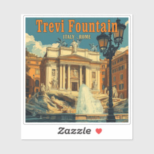 Captivating Trevi Fountain, Rome - Vintage