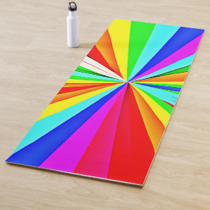 Captivating Vibrant Hues Colourful Pattern Yoga Mat
