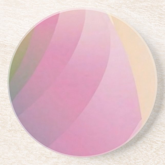 captivating whirlwind: Soft Colour Gradient Design Coaster (Front)