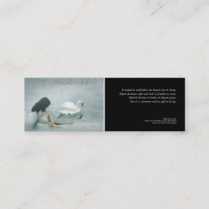 'Captive Angel' poetry bookmark Mini Business Card