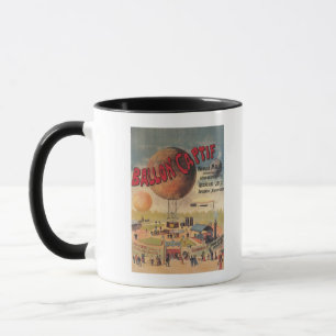 Captive Balloon Rides at a Exposition Poster Mug