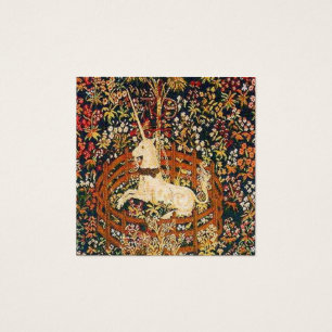 Captive Unicorn Medieval tapestry image