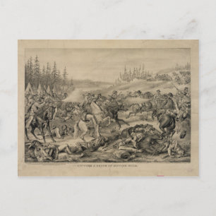 Capture and Death of Sitting Bull December 15 1890 Postcard