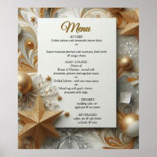 Capture Art Winter Scene & Snow and Ice Crystals Poster