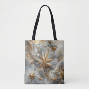 Capture Art Winter Scene & Snow and Ice Crystals Tote Bag