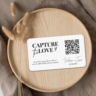 Capture de script moderne La carte de code Love QR