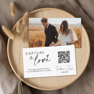 Capture de script moderne La carte de code Love QR