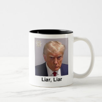Capture d'écran de Trump Mug "menteur, menteur"