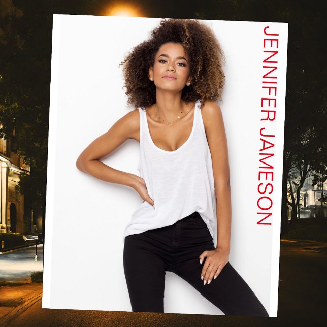 Capture d'écran Talent Audition | Impression photo (Full bleed headshot template vertical name multiple colors available, 3/4 headshots actor poses)