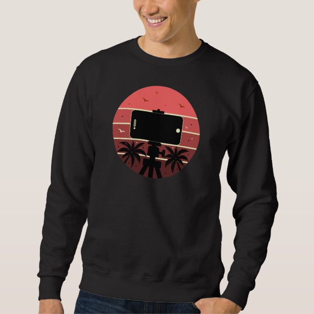 Capture Life Vibes – Tropical Sunset Creator Sweatshirt (Front)