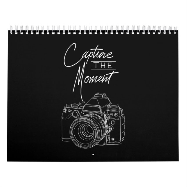Capture Moment Camera Photography Photographer Calendar (Cover)