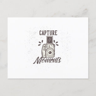 capture moments with camera postcard