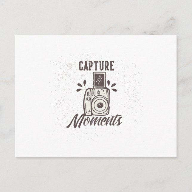 capture moments with camera postcard (Front)